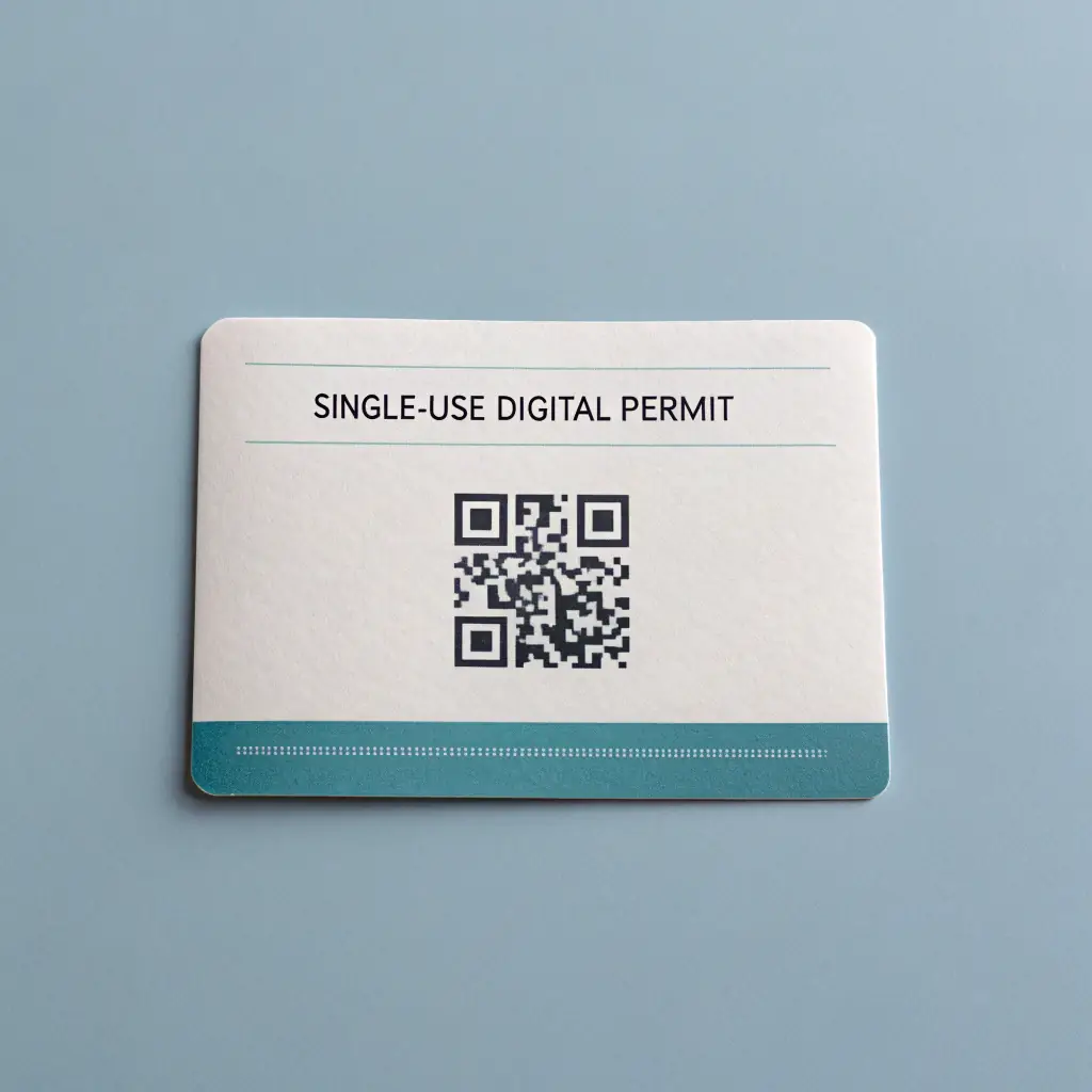 Single-Use Digital Permit